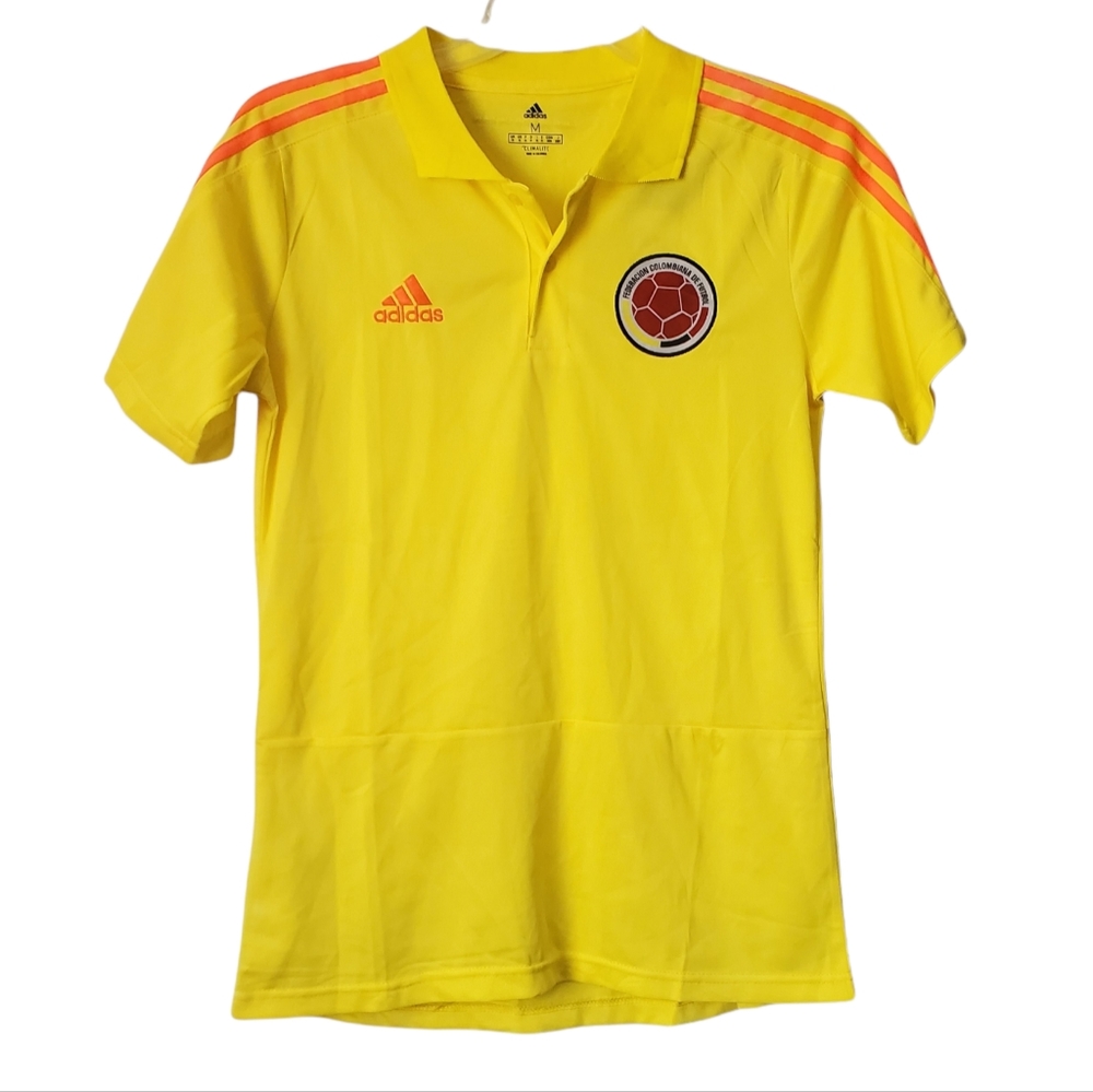 NWT ADIDAS COLOMBIA POLO SOCCER FUTBOL JERSEY